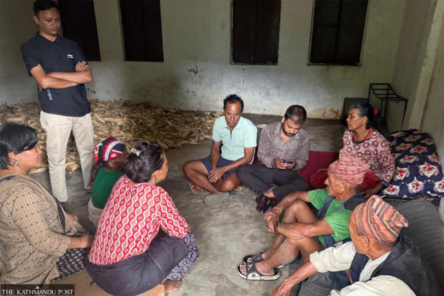 Sin­dhupalchok villagers spend nights at school as landslides threaten homes